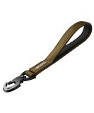 Oneigris 30cm Bolt Short Guide Dog Leash - Durable Reflective Nylon Tiger Tooth Metal Clip Soft Upholstery for Medium & Large Dogs - Brown - Buy Online on GoSupps.com