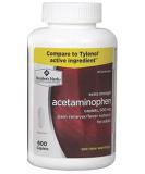 Acetaminophen Generic 500mg Extra Strength - 600 Caplets | Pain Relief Tablets - Buy Online on GoSupps.com
