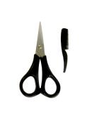 Adoro Mustache & Beard Grooming Scissors & Comb Set - Premium Grooming Tools for Men | International Shipping Available - Buy Online on GoSupps.com