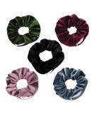 Kimilike Velvet Scrunchie with Zip Pocket - Stylish Elastic Hair Accessory for Women & Girls - Buy Online on GoSupps.com