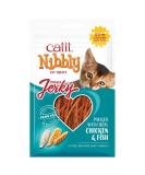 Buy Catit Nibbly Jerky Chewing Strips for Cats - Chicken & Fish 30g | International Shipping Available - Buy Online on GoSupps.com