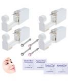 4-Pack Nose Piercing Kit, Disposable Self Piercing Kit with Built-in Nose Studs, Very Safe Nose Piercing Gun, Simple and Convenient Operation, Ideal for Family Use (White + Pink) White+Pink - Buy Online on GoSupps.com