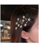 Yheakne Crystal Star Barrette - Silver Rhinestone Bling Hair Clip for Women and Girls - Buy Online on GoSupps.com