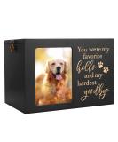 XLarge Pet Memorial Urn for Dog or Cat Ashes - Wooden Cremation Urn with Photo Frame and Memory Box - Loss Pet Remembrance Gift - Buy Online on GoSupps.com