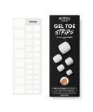 Moyou London Semi Cured Gel Nail Wraps - 32 Pcs Salon-Quality Gel Nail Polish Strips in Snow White | Includes Nail File & Cuticle Stick | UV/LED Lamp Required - Buy Online on GoSupps.com