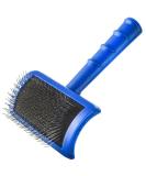 Show Tech Tuff on Tangles Slicker Lange Stiftbrush - Professional tool for fur care |Suitable for long -haired pets |Ergonomic design |Improves health and appearance - Buy Online on GoSupps.com