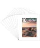 Golden State Art 11x14 White Pre-Cut Picture Mat for 8.5x11 Photo - Acid Free, Bevel Cut (10 Pack) - Buy Online on GoSupps.com