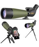 Gosky Updated 20-60x80 Spotting Scopes with Tripod, Carrying Bag and Quick Phone Holder - BAK4 High Definition Waterproof Spotter Scope for Bird Watching Wildlife Scenery - Buy Online on GoSupps.com