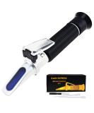 TRI Scale Refractometer ATC for Marine & Hydroponic Use | 0-10% BRIX 0-100 PPT Density 1.000-1.070 | Accurate Monitoring for Aquariums & Reef Tanks - Buy Online on GoSupps.com