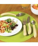Caring Cutlery Ivory Handle Spoon - VAT Relief Eligible | Stainless Steel Utensil for Weak Grip & Restricted Movement | Elderly & Disabled Silverware - Buy Online on GoSupps.com