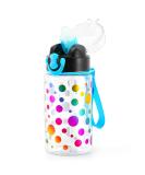 Cute Kids Water Bottle with Straw - BPA Free Tritan, Leak Proof, Easy Clean - 15oz (Dot) - Buy Online on GoSupps.com