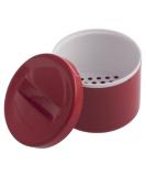 Dr. Junghans Medical 29046 Red Denture Container | Durable & Portable Dental Care Solution - Buy Online on GoSupps.com
