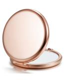 Getinbulk Compact Mirror for Purse  Double-Sided 1X/2X Magnifying Metal Pocket Makeup Mirrors(Round  Rose Gold) Rose Gold 1 - Buy Online on GoSupps.com