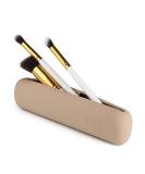 FERYES Makeup Brush Holder - Portable Magnetic Closure Silicone Organizer for Travel - Khaki - Buy Online on GoSupps.com