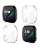 NANW 4-Pack Screen Protector Case Compatible with Fitbit Sense/Versa 3 Soft TPU Plated Bumper Full Cover Protective Cases for Sense Smartwatch Scratch-Proof Clear/Clear/Clear/Clear - Buy Online on GoSupps.com