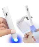 YTD Likomey Handheld UV LED Nail Lamp - Quick Dry Mini Portable Light for Gel Polish Rechargeable & Foldable Stand - Buy Online on GoSupps.com