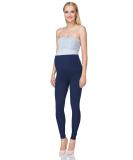 SOFTSAIL Maternity Leggings - Over Bump High Waisted Cotton Trousers for Pregnancy - Navy Blue - Buy Online on GoSupps.com