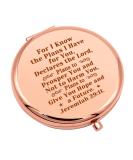 Christian Gifts for Women - Inspirational Compact Makeup Mirror with Bible Verse - Perfect Christmas Birthday Gift for Friend or Sister - Buy Online on GoSupps.com