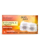 Delfanti-Milano Vitamin C & Shea Butter Duo Pack | Day & Night Creams for Face Neck & D collet | Moisturizing & Nourishing Made in Italy - Buy Online on GoSupps.com