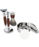 Dewin Razor Brush & Set for Men | Complete Safety Shaving Kit with Roof Hair Brush Shaving Soap & Stainless Steel Bowl - International Shipping Available - Buy Online on GoSupps.com