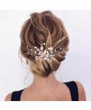 Bridal Wedding Hair Combs - Silver Crystal Blue Headpiece for Women and Girls - Buy Online on GoSupps.com