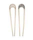 Frcolor 2pcs Vintage Hair Forks - U-Shaped Metal Hairpins for French Style Updos & Retro Chignons - Perfect for Women & Girls - Buy Online on GoSupps.com
