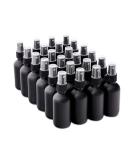 7 Colors Available - Bulk 24 Pack 2 oz Black Glass Spray Bottles for Essential Oils - Wholesale Quantity with Frosted Finish - Buy Online on GoSupps.com
