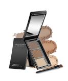 3-Color Eyebrow Powder Palette - Enhance Your Brows with Mirror | Brown Light Brown Skin Tone Makeup (2 - Buy Online on GoSupps.com