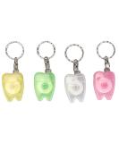 Buy Dental Floss Key Rings - Portable Tooth Picks & Keychain Floss for Oral Care | High-Strength Plastic Dental Tools - Buy Online on GoSupps.com