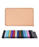 Reopet Waterproof Silicone Feed Mats for Pets - Elevated Edges Safe Dog & Cat Feeding 47x30 cm (1-pack) - Rose Brown - Buy Online on GoSupps.com