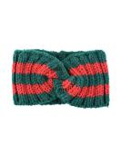 Chunky Knit Braided Winter Headband - Green | Elastic Hair Band for Women - Buy Online on GoSupps.com