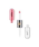 KIKO Milano Unlimited Double Touch 111 | Liquid lipstick with a bright finish in a two-step application. Lasts up to 12 hours. No-transfer base colour 111 Satin Pink Camellia single