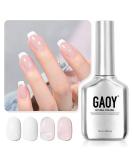 GAOY Jelly Pink & White Gel Nail Polish Set 16ml French Manicure DIY Soak Off UV Gel for Nail Art at Home - Pink Clouds 1352 1002 - Buy Online on GoSupps.com
