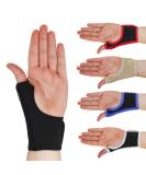 Solace Bracing Thumb Support Max | British Made & NHS Supplied Spica Splint - Black - M - Left Hand | Best Brace for CMC Pain, Arthritis, Tendonitis | Breathable & Comfortable - Buy Online on GoSupps.com
