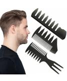 Professional Men's Hair Styling Comb Set - Rat Tail Brush & Teasing Comb for Slick Back Hairstyles - Ideal for Barbers & Salons - Buy Online on GoSupps.com