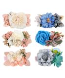 Hcliptie Large Flower Hair Clips for Babies & Girls | Crocodile Accessories in Pink & Blue | Perfect Gift Box for Toddlers & Teenagers - 6x7.6 cm - Buy Online on GoSupps.com