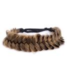 BOBIYA Messy Wide 2 Strands Synthetic Hair Braided Headband - Claybank | Stylish Hairband for Effortless Updos | International Shipping Available - Buy Online on GoSupps.com