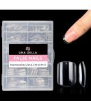 UNA GELLA Extra Short Square Fake Nails 216pcs - Pre-shaped Gel Nail Tips for Full Cover Acrylic - False Nails for Nail Extension DIY at Home - Buy Online on GoSupps.com