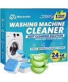 Maravello Washing Machine Cleaner Tablets - 28 Count Aloe Vera | Mold & Stain Remover for Front & Top Load Washers | 14-Month Supply - Buy Online on GoSupps.com