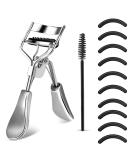 Buy Wllhyf Professional Eyelash Pliers Kit - Metal Makeup Tool with Built-in Comb & 10 Replacement Pads for Dramatically Curved Eyelashes (Silver) - International Shipping Available - Buy Online on GoSupps.com