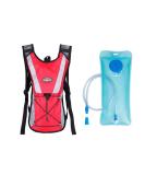 Monvecle Hydration Pack Backpack with 2L Bladder - Red | Ideal for Cycling, Hiking, Climbing - Buy Online on GoSupps.com