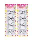 16 Pcs Colorful Pearl 20mm Bubble Hair Ties | Elastic Ponytail Holders for Girls, Women | Clear Accessories | All Ages - Buy Online on GoSupps.com