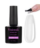 Vnicesli Clear Builder Gel - 4 in 1 Base Coat, Strengthening, Repair, and Polish - 10ml - Buy Online on GoSupps.com