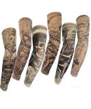 Pinkiou Temporary Tattoo Arm Sleeves - Set of 6 Fake Tattoo Sleeves for Men/Women, Sun Protective Cover and Body Art Accessories (L) - Buy Online on GoSupps.com