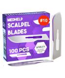 Buy Disposable Scalpel Blades #10 - Pack of 100 | High Carbon Steel Sterile Surgical Blades for Dermaplaning - Buy Online on GoSupps.com