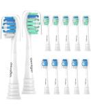 Replacement Toothbrush Heads for Philips Sonicare - Compatible Snap-On Brush Heads (12 Pack - Buy Online on GoSupps.com
