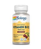 Solaray Vitamin B-12 Natural Black Cherry 5000 mcg 30 Lozenges - Buy Online on GoSupps.com