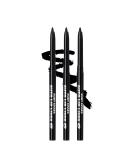 Ruby Kisses Auto Lip Liner Pencil - Long Lasting & Smooth Application - 3 Pack (Black) - Buy Online on GoSupps.com