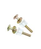 2Pcs Toilet Seat Screws, Steel Toilet Seat Hinge Bolts and Nuts, Heavy Duty Toilet Seat Fastener with Plastic Nuts and Metal Washers, Toilet Hardware Replacement for Top Mount Toilet Seat Hinges - Buy Online on GoSupps.com