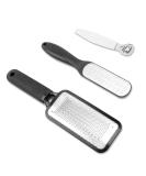Dualeco Stainless Steel Foot File Callus Remover Set for Cracked Feet - Buy Online on GoSupps.com